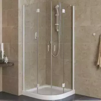 Душевой угол-ограждение «Vegas Glass» AFS Lux 120/120 crystalvision/белый без поддона