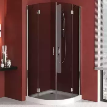 Душевой угол-ограждение «Vegas Glass» AFS Lux 120/120 графит/глянцевый хром без поддона