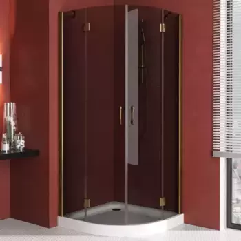 Душевой угол-ограждение «Vegas Glass» AFS Lux 110/110 графит/бронза без поддона