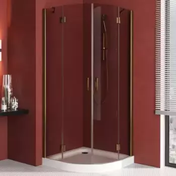 Душевой угол-ограждение «Vegas Glass» AFS Lux 110/110 бронза/бронза без поддона