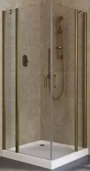 Душевой угол-ограждение «Vegas Glass» EFA Lux 110/110 прозрачный/бронза без поддона универсальный