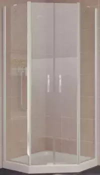 Душевой угол-ограждение «Vegas Glass» EFA-Pen Lux 90/90 прозрачный/белый без поддона универсальный