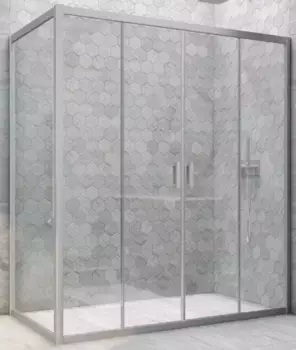 Душевой угол-ограждение «Vegas Glass» Z2P+ZPV Novo h2000 205/70 прозрачный/хром матовый без поддона универсальный