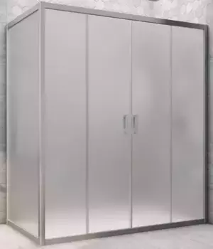 Душевой угол-ограждение «Vegas Glass» Z2P+ZPV Novo h2000 150/70 сатин/хром матовый без поддона универсальный