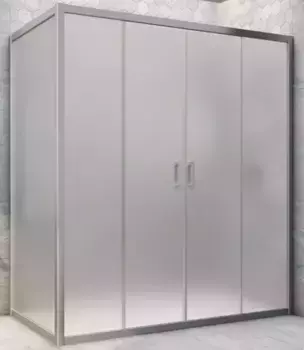 Душевой угол-ограждение «Vegas Glass» Z2P+ZPV Novo h2000 160/70 сатин/хром матовый без поддона универсальный