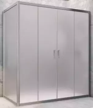 Душевой угол-ограждение «Vegas Glass» Z2P+ZPV Novo h2000 190/70 сатин/хром матовый без поддона универсальный