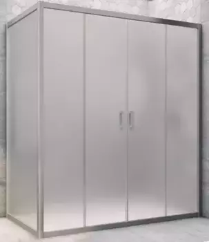 Душевой угол-ограждение «Vegas Glass» Z2P+ZPV Novo h2000 170/95 сатин/хром матовый без поддона универсальный