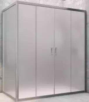 Душевой угол-ограждение «Vegas Glass» Z2P+ZPV Novo h2000 200/70 сатин/хром матовый без поддона универсальный