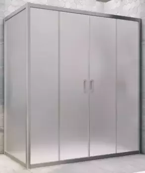 Душевой угол-ограждение «Vegas Glass» Z2P+ZPV Novo h2000 190/80 сатин/хром матовый без поддона универсальный