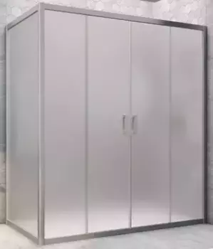 Душевой угол-ограждение «Vegas Glass» Z2P+ZPV Novo h2000 220/70 сатин/хром матовый без поддона универсальный