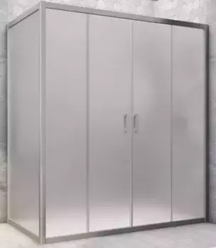 Душевой угол-ограждение «Vegas Glass» Z2P+ZPV Novo h2000 160/80 сатин/хром матовый без поддона универсальный