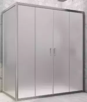 Душевой угол-ограждение «Vegas Glass» Z2P+ZPV Novo h2000 220/80 сатин/хром матовый без поддона универсальный