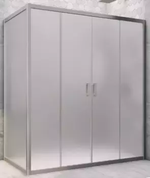 Душевой угол-ограждение «Vegas Glass» Z2P+ZPV Novo h2000 215/70 сатин/хром матовый без поддона универсальный