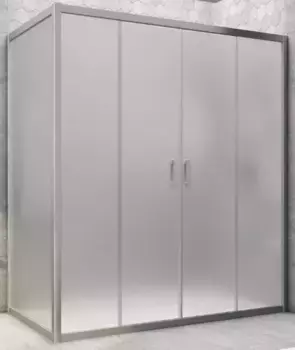 Душевой угол-ограждение «Vegas Glass» Z2P+ZPV Novo h2000 170/70 сатин/хром матовый без поддона универсальный