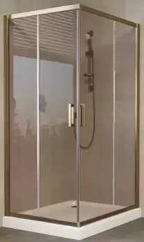 Душевой угол-ограждение «Vegas Glass» ZA-F Tur Novo 110/90 бронза/бронза без поддона универсальный