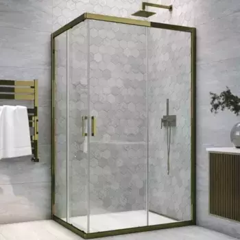 Душевой угол-ограждение «Vegas Glass» ZA-F Tur Novo h1900 100/80 прозрачный/бронза без поддона универсальный