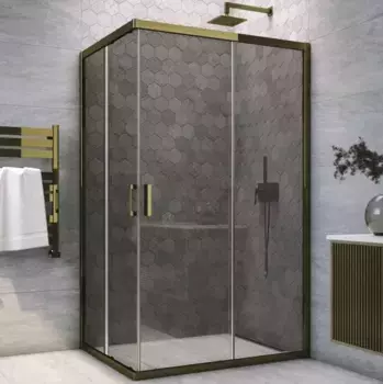 Душевой угол-ограждение «Vegas Glass» ZA-F Tur Novo h1900 110/100 графит/бронза без поддона универсальный
