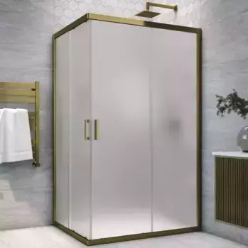 Душевой угол-ограждение «Vegas Glass» ZA-F Tur Novo h1900 120/110 сатин/бронза без поддона универсальный