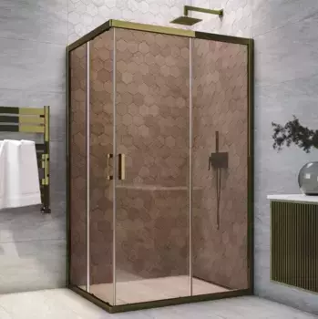 Душевой угол-ограждение «Vegas Glass» ZA-F Tur Novo h1900 120/90 бронза/бронза без поддона универсальный