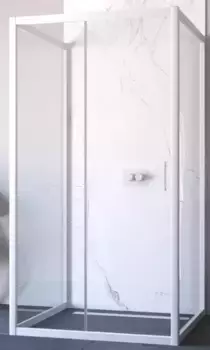 Душевой угол-ограждение «Vegas Glass» ZP-U Novo h2000 100/90 Crystal vision/белый без поддона универсальный