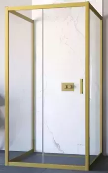 Душевой угол-ограждение «Vegas Glass» ZP-U Novo 120/100 120/100 Crystal vision/золото матовое без поддона универсальный
