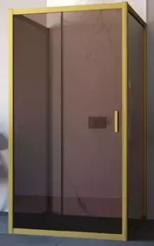 Душевой угол-ограждение «Vegas Glass» ZP-U Novo 120/90 120/90 бронза/золото матовое без поддона универсальный
