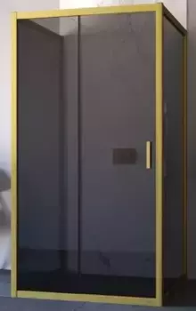 Душевой угол-ограждение «Vegas Glass» ZP-U Novo 120/90 120/90 графит/золото матовое без поддона универсальный
