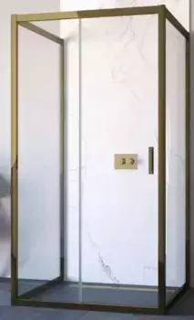 Душевой угол-ограждение «Vegas Glass» ZP-U TUR Novo 100/100 Crystal vision/бронза без поддона универсальный