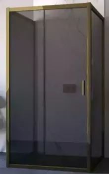 Душевой угол-ограждение «Vegas Glass» ZP-U TUR Novo 120/100 графит/бронза без поддона универсальный