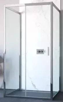 Душевой угол-ограждение «Vegas Glass» ZP-U TUR Novo 120/100 прозрачный/хром глянцевый без поддона универсальный
