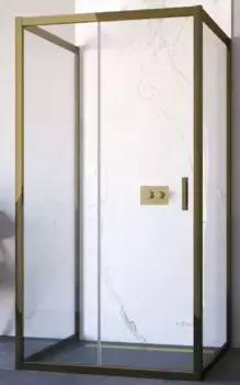 Душевой угол-ограждение «Vegas Glass» ZP-U TUR Novo 120/90 Crystal vision/бронза без поддона универсальный