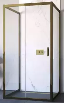 Душевой угол-ограждение «Vegas Glass» ZP-U TUR Novo h1900 100/90 Crystal vision/бронза без поддона универсальный