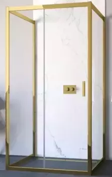 Душевой угол-ограждение «Vegas Glass» ZP-U TUR Novo h1900 100/90 Crystal vision/золото глянцевое без поддона универсальный