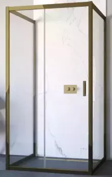 Душевой угол-ограждение «Vegas Glass» ZP-U TUR Novo h1900 100/90 прозрачный/бронза без поддона универсальный