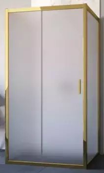 Душевой угол-ограждение «Vegas Glass» ZP-U TUR Novo h1900 100/90 сатин/золото глянцевое без поддона универсальный