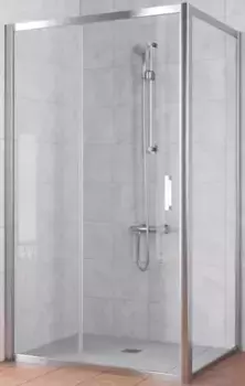 Душевой угол-ограждение «Vegas Glass» ZP+ZPV Tur Novo 150/80 прозрачный/глянцевый хром без поддона универсальный