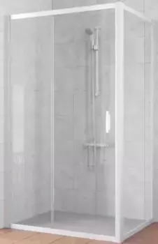 Душевой угол-ограждение «Vegas Glass» ZP+ZPV Novo 160/90 Crystalvision/белый без поддона универсальный