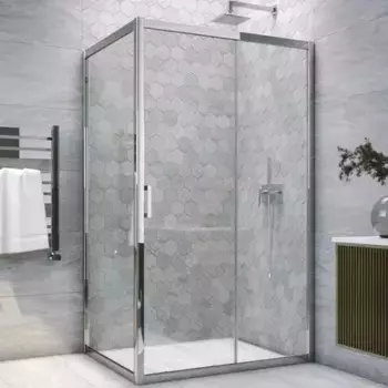 Душевой угол-ограждение «Vegas Glass» ZP+ZPV TUR NOVO h1900 170/100 прозрачный/хром без поддона универсальный