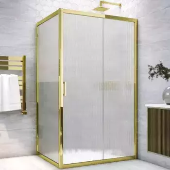 Душевой угол-ограждение «Vegas Glass» ZP+ZPV TUR NOVO h1900 180/100 Moru/золото без поддона универсальный