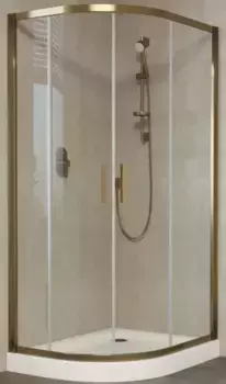 Душевой угол-ограждение «Vegas Glass» ZS-F Tur Novo 120/90 прозрачный/бронза без поддона универсальный