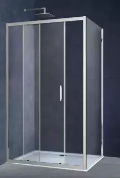 Душевой угол-ограждение «Vincea» Alpha VSR-3AL8015CL 150/80 прозрачный/хром прямоугольный без поддона универсальный