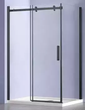 Душевой угол-ограждение «Vincea» Como-N VSR-4CN1012CLB 120/100 прозрачный/чёрный прямоугольный без поддона универсальный