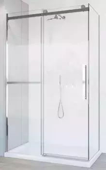 Душевой угол-ограждение «Vincea» Como Soft VSR-1CS1013CL 130/100 прозрачный/хром прямоугольный без поддона универсальный