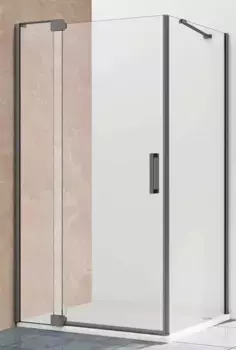 Душевой угол-ограждение «Vincea» Extra VSR-1E101190CLGM 110/90 прозрачный/вороненая сталь прямоугольный без поддона универсальный