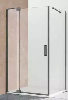 Душевой угол-ограждение «Vincea» Extra VSR-1E809090CLGM 90/90 прозрачный/вороненая сталь прямоугольный без поддона универсальный