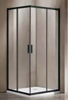 Душевой угол-ограждение «Vincea» Garda VSS-1G100CLB 100/100 прозрачный/чёрный квадратный без поддона