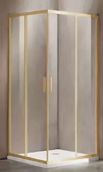 Душевой угол-ограждение «Vincea» Garda VSS-1G8090CLG 90/80 прозрачный/брашированное золото прямоугольный без поддона универсальный