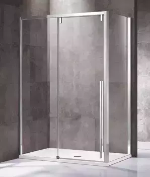 Душевой угол-ограждение «Vincea» Lugano VSR-1L1015CL-1 150/100 прозрачный/хром прямоугольный без поддона универсальный