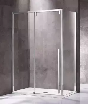 Душевой угол-ограждение «Vincea» Lugano VSR-1L1016CL-1 160/100 прозрачный/хром прямоугольный без поддона универсальный