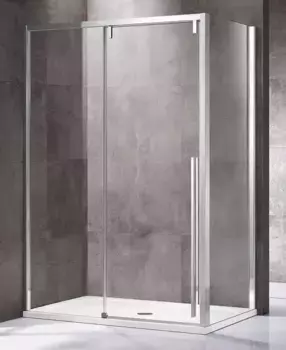 Душевой угол-ограждение «Vincea» Lugano VSR-1L8012CL-1 120/80 прозрачный прямоугольный без поддона универсальный